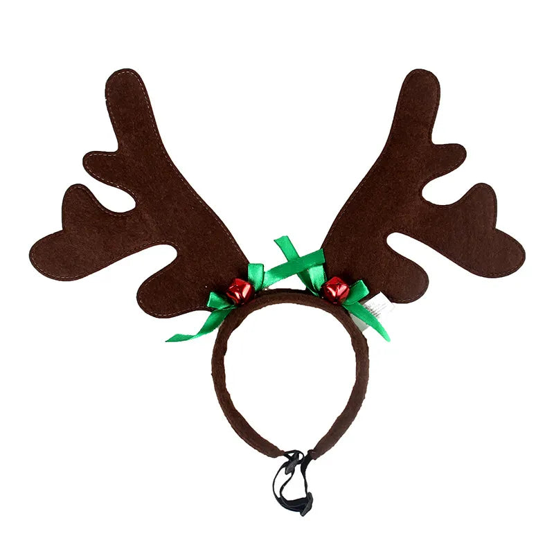 Get Your Pup Holiday-Ready with Festive Dog Accessories: Elk Antlers, Santa Hat, and More!