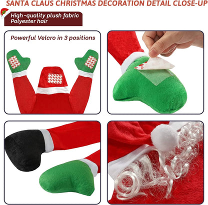 2023 big Outdoor led light Santa Claus Decoration Santa Claus Climbing Window Door Props New Year Hanger Decor Christmas Toys