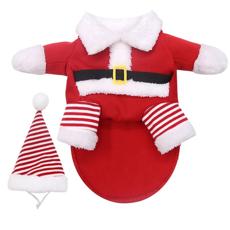 Santa Paws Chic: Festive Christmas Costume for Large Dogs - Ideal Attire for Your Stylish Labrador & Golden Retriever!