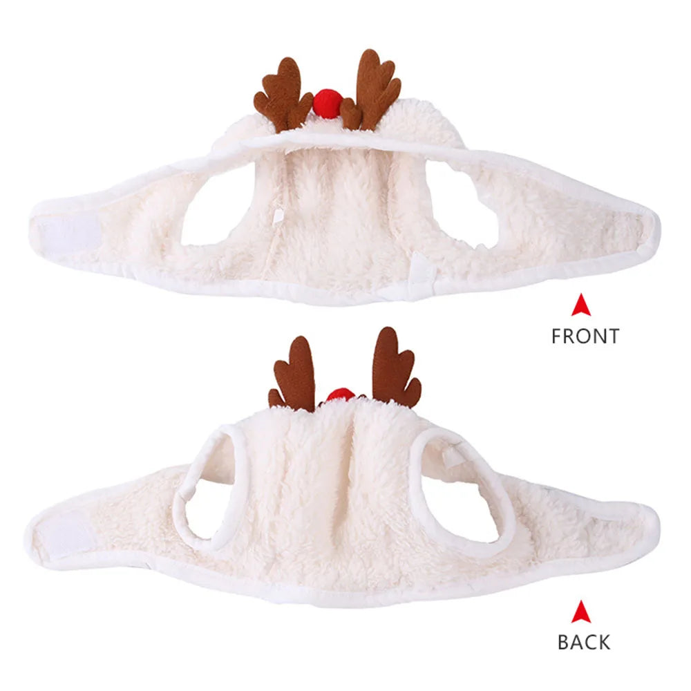Pet Christmas Accessories Christmas Cat Costume Xmas Cat Santa Hat With Bib Scarf Dog Christmas Costume Outfit For Puppy Kitten