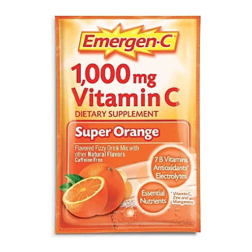 Emergen-C® Orange Fizzy Drink Mix - 1000 mg Vitamin C Per Packet