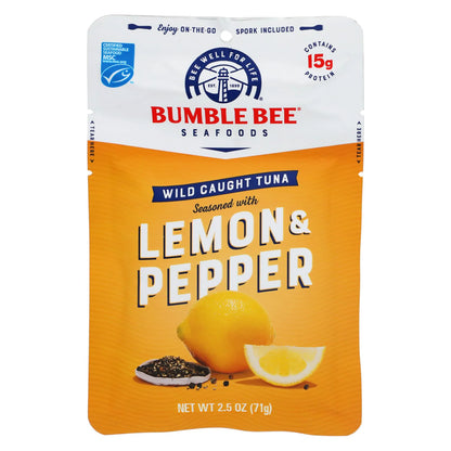 Bumble Bee® Lemon and Pepper Seasoned Tuna, 2.5 oz. Pouch