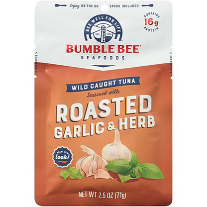 Bumble Bee® Roasted Garlic & Herb Seasoned Tuna, 2.5 oz. Pack
