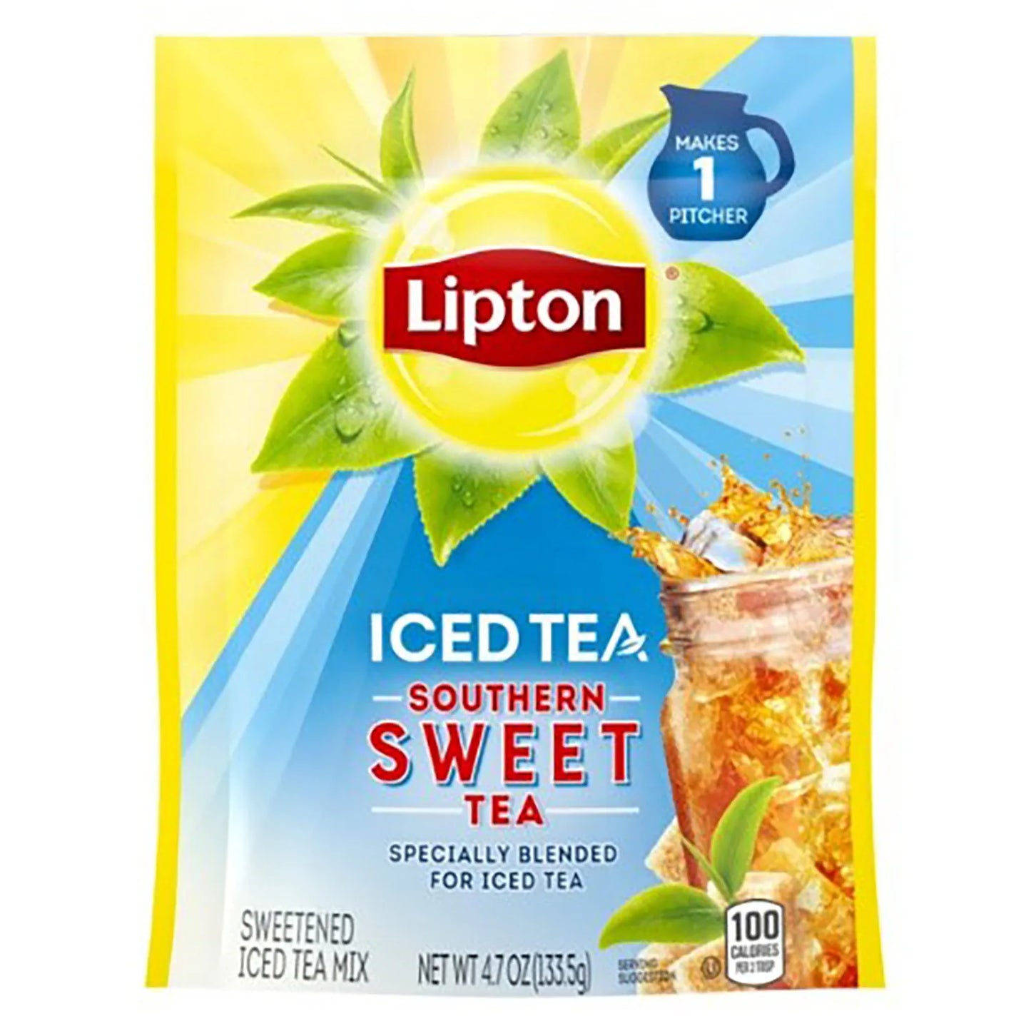 Lipton Southern Sweet Iced Tea Packets to make 2 Quarts of Sweet Tea