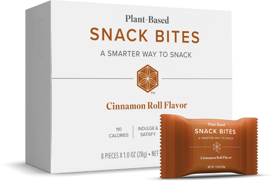 Plant-Based Snack Bites - Cinnamon Roll - 8 Bars per Box